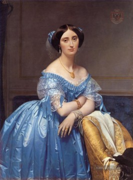  Albert Kunst - Prinzessin Albert de Broglie neoklassizistisch Jean Auguste Dominique Ingres